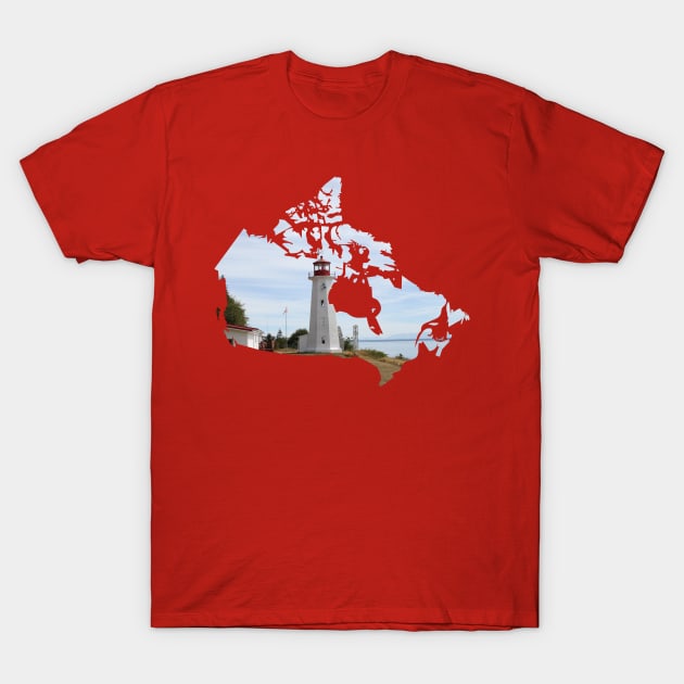 Canada Lighthouse T-Shirt by MinesingCreative